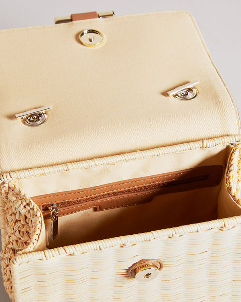 JAYRINA-Bags-T Detail Basket Weave Cross Body- Ted Baker Romania