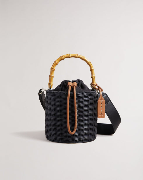 JAYRIRI-Bags-Upgrade your accessories with JAYRIRI. With a drawstring fastening, adjustable shoulder strap and basket weave, you'll never have to trade comfort for elegance with this bucket bag. Bucket bag Basket weave Top handle Shoulder strap Dimensions: 15.5cm x 19cm x 17cm- Ted Baker Romania
