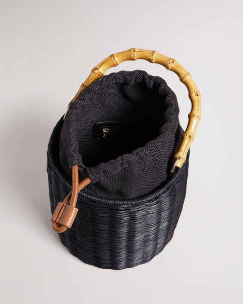 JAYRIRI-Bags-Upgrade your accessories with JAYRIRI. With a drawstring fastening, adjustable shoulder strap and basket weave, you'll never have to trade comfort for elegance with this bucket bag. Bucket bag Basket weave Top handle Shoulder strap Dimensions: 15.5cm x 19cm x 17cm- Ted Baker Romania