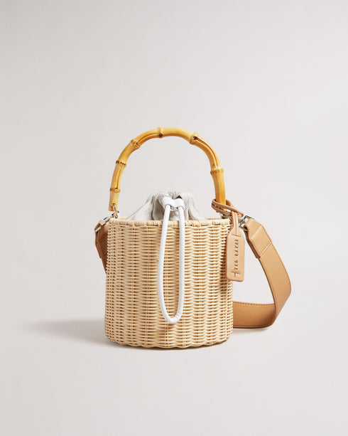 JAYRIRI-Bags-Upgrade your accessories with JAYRIRI. With a drawstring fastening, adjustable shoulder strap and basket weave, you'll never have to trade comfort for elegance with this bucket bag. Bucket bag Basket weave Top handle Shoulder strap Dimensions: 15.5cm x 19cm x 17cm- Ted Baker Romania