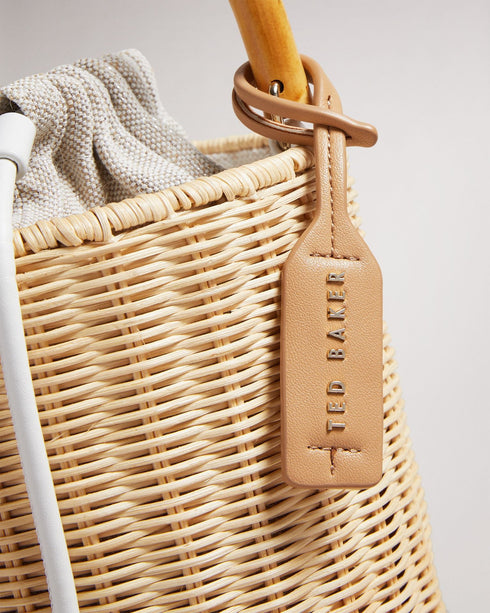 JAYRIRI-Bags-Upgrade your accessories with JAYRIRI. With a drawstring fastening, adjustable shoulder strap and basket weave, you'll never have to trade comfort for elegance with this bucket bag. Bucket bag Basket weave Top handle Shoulder strap Dimensions: 15.5cm x 19cm x 17cm- Ted Baker Romania