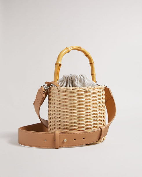 JAYRIRI-Bags-Upgrade your accessories with JAYRIRI. With a drawstring fastening, adjustable shoulder strap and basket weave, you'll never have to trade comfort for elegance with this bucket bag. Bucket bag Basket weave Top handle Shoulder strap Dimensions: 15.5cm x 19cm x 17cm- Ted Baker Romania