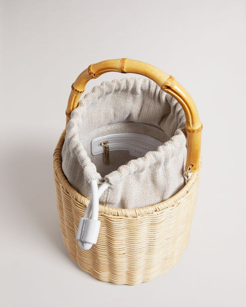 JAYRIRI-Bags-Upgrade your accessories with JAYRIRI. With a drawstring fastening, adjustable shoulder strap and basket weave, you'll never have to trade comfort for elegance with this bucket bag. Bucket bag Basket weave Top handle Shoulder strap Dimensions: 15.5cm x 19cm x 17cm- Ted Baker Romania