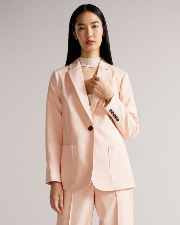 KAISA-Jackets-It's the small details that count: Single breasted blazer Notched lapel Long sleeved Cotton blend Large front pockets Our model is 5'9" / 1.75m and wears a Ted size 1- Ted Baker Romania