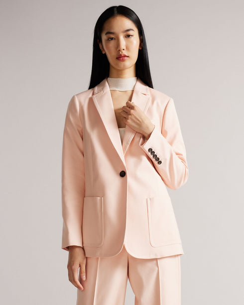 KAISA-Jackets-It's the small details that count: Single breasted blazer Notched lapel Long sleeved Cotton blend Large front pockets Our model is 5'9" / 1.75m and wears a Ted size 1- Ted Baker Romania