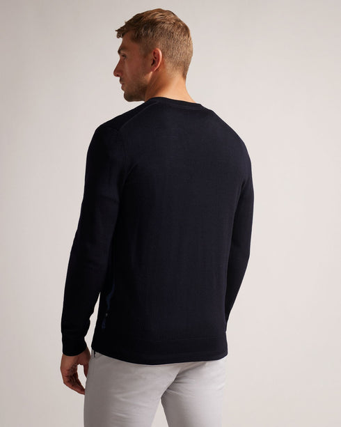 KENTON-Knitwear-LS Core V Neck- Ted Baker Romania