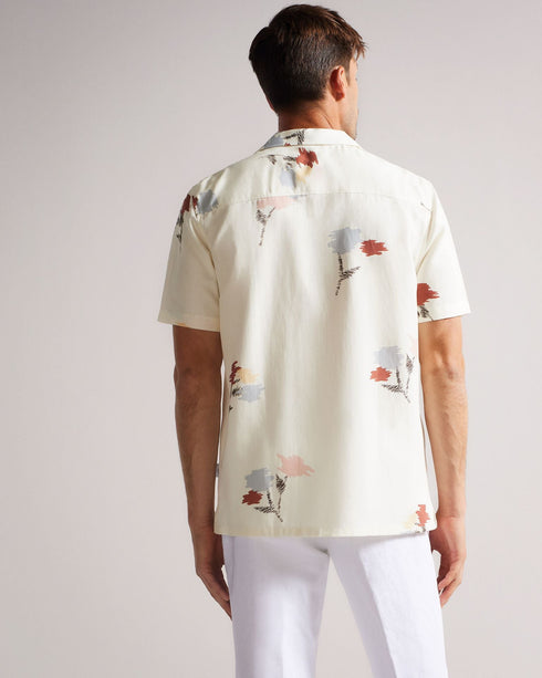 NEELE-Shirts-Short Sleeve Abstract Floral Shirt- Ted Baker Romania