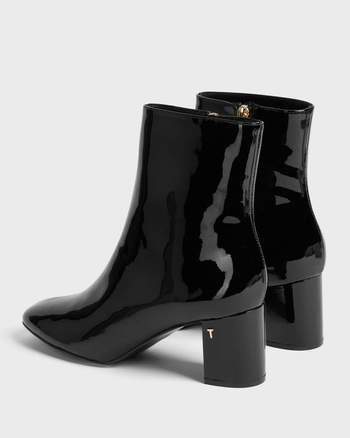 NYOMIE-Boots-Patent Block Heel Ankle Boot- Ted Baker Romania