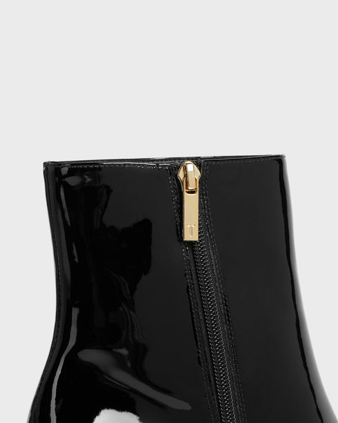 NYOMIE-Boots-Patent Block Heel Ankle Boot- Ted Baker Romania
