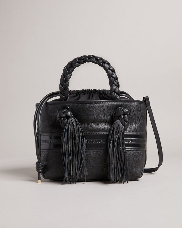 SAFFYA-Bags-Branded Tassel Detail Mini Tote- Ted Baker Romania
