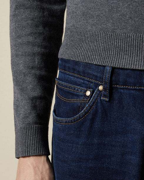 SOLANG-Denim-Straight mis wash jeans- Ted Baker Romania