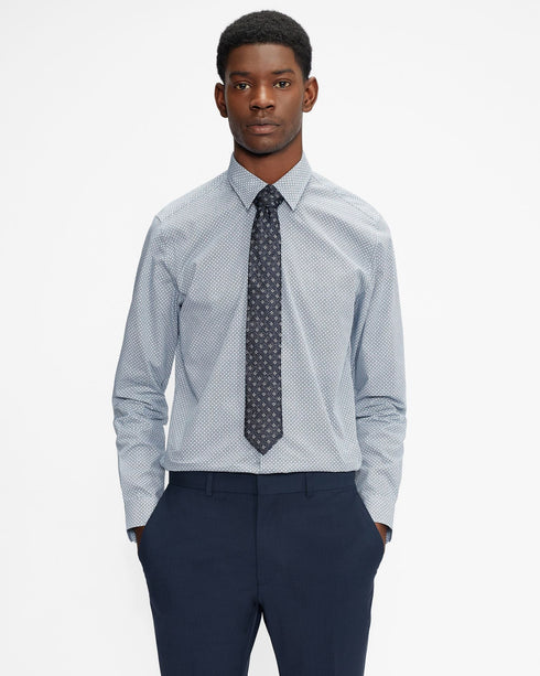 VIVARAR-Shirts-LS Regular Fit Geo Shirt- Ted Baker Romania