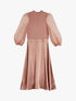 LHARRA-Dresses-Knit Satin And Organza Midi Dress- Ted Baker Romania